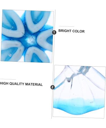 MUSISALY Colored Glaze Candy House Decorations for Home Candy Adornment Hand Blown Figurines Home Decor Glass Blue 6x2.9cm - Buy Online on GoSupps.com