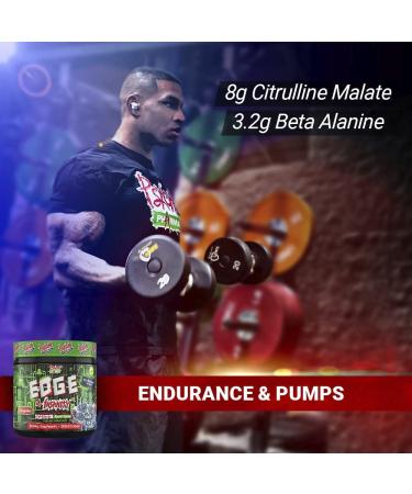 Psycho Pharma Edge of Insanity Pre Workout Powder - 360g (Blue Lemonade) | Zengaba Energy Boost for Intense Workouts - Buy Online on GoSupps.com