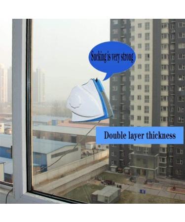 Double-Sided Window Cleaner Glass Cleaning Brush Glass Wiper Household Cleaning Tools with Anti-Falling Rope for High-Rise Double Glazed Windows with 3-24mm Thickness - Buy Online on GoSupps.com