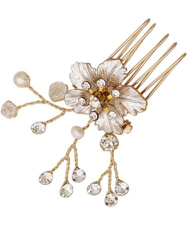 DOITOOL 1pc Headgear Hair Side Comb Hair Insertion Comb Headdress Crystal Hair Accessories Bridal Side Comb Flower Hair Accessories Diamond Headhones Hair Comb Rhinestones Bride - Buy Online on GoSupps.com