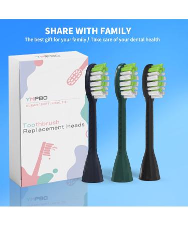 Toothbrush Replacement Heads for Philips One Series Sonicare - 10 Pack Soft Bristles - Sage Green - Buy Online on GoSupps.com