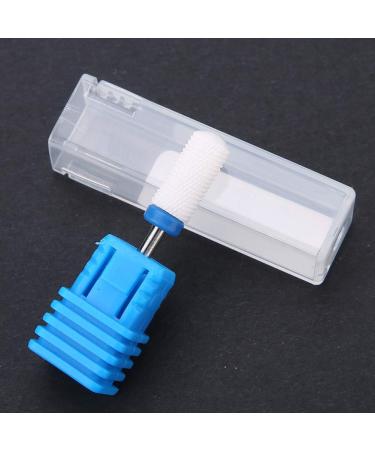 Ceramic Nail Drill Bit Nail Drill Bits Nail Supplies Ceramic Cylinder Shape Grinding Head Nail Art Tools for Manicure Pedicure Home Salon (Round bald head M) - Buy Online on GoSupps.com