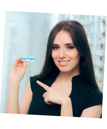 Buy Solustre Colored Contact Lenses & Transparent Case - Mirror Film Plastic Organizer for Travel & Storage - Buy Online on GoSupps.com