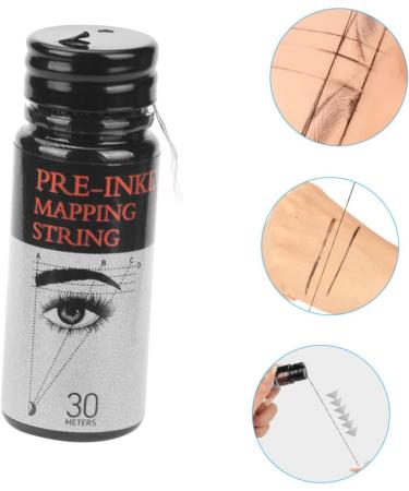 FOMIYES Eyebrow Microblading Ruler 2pcs Eyebrow Ink Black Line Eyebrow Measure Tool Tattooing Ruler Portable - Buy Online on GoSupps.com