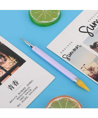Dual Ended Dotting Pen Nail Art Tool - Purple/Yellow/Blue - Manicure Painting & Stone Picker - Buy Online on GoSupps.com