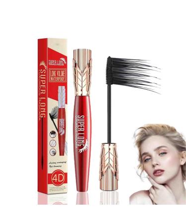 TANOOS Yanqina Super Long Mascara 4D Waterproof and Sweat Proof Mascara-Super Long Luxurious Mascara Quick Dry Waterproof Long Freezing Time