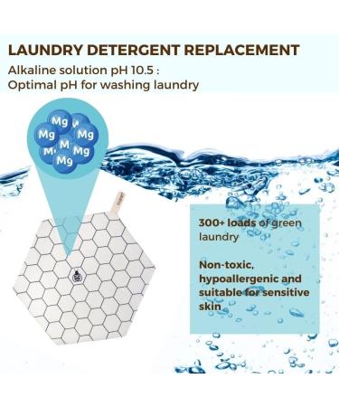 SuperBee Eco Laundry Kit - Chemical-Free Travel Set for Sensitive Skin | 300 Loads 3 Wool Dryer Balls & Cotton Mesh Bags - Buy Online on GoSupps.com