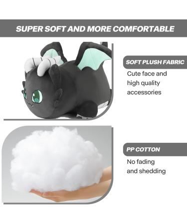 LAIBUY Cat Plush Pillow - Soft Kawaii Anime Kitten Hugging Toy for Kids - Black - Buy Online on GoSupps.com