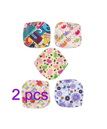 10pcs Mama Pads Washable Sanitary Napkin Portable Mother Menstrual Pad