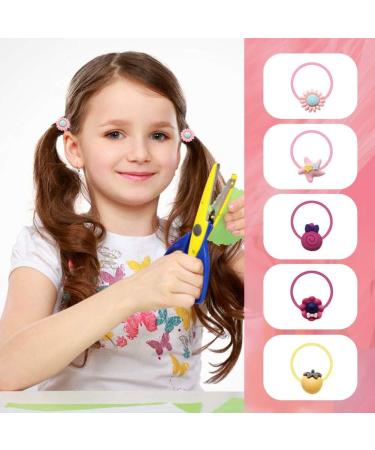 40 Pcs Toddler Girls Hair Accessories - XCOZU Cartoon Hair Clips and Bands Set in Tin Box - Buy Online on GoSupps.com