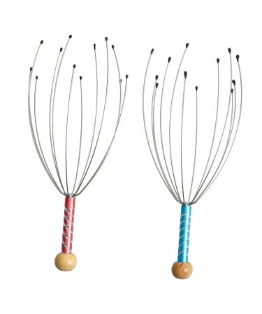 Healeved 6 Stk Dual trigger point Head massager Tool scalp massager Head claw claw massager stainless steel scraper headlines