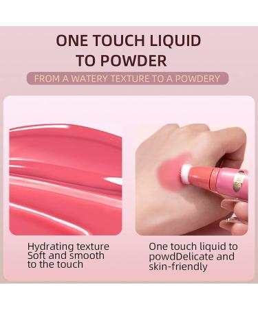 Matte Cream Blush Stick with Cushion Applicator - Peach Pink | Long-Lasting Dewy Finish | Natural Cheek Tint - Lightweight & Blendable - Buy Online on GoSupps.com