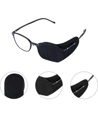 6pcs Eye Patches for Glasses  Reusable Non-Woven Fabric Black Eye Patches to Cover Left Right Eye Improve Vision for Kids' & Adults' Lazy Eye Amblyopia Strabismus (Medium) - Buy Online on GoSupps.com