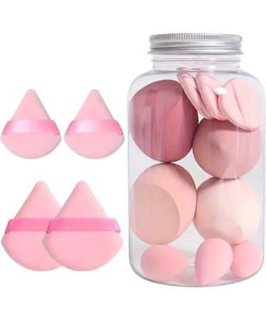 Compact Makeup Sponge Soft Beauty Sponge Makeup Sponges Gentle Lightweight Makeup Sponge with Different Shapes for Women Girlfriend Mother Wife Girls All Skill Levels Beauty Professional Pink - Buy Online on GoSupps.com