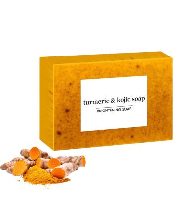 Lemon Turmeric & Kojic Acid Soap, turmeric face soap, Kojic Acid Soap, Lemon Turmeric Kojic Acid Soap, Keeps Skin Moist, Reduces Uneven Skin Tone (1pc)
