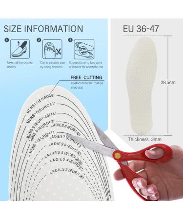 Buy XINIFOOT 6 Pairs Breathable Shoe Insoles - Double-Layer Foam Comfort Insoles for Men & Women - Soft Cushioning & Free Cutting Replacement Insoles - International Shipping Available - Buy Online on GoSupps.com