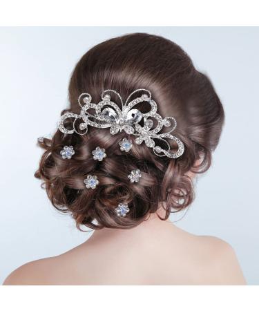 48-Piece Wedding Hair Comb Set with Crystal Pearl Bridal Accessories - Buy Online on GoSupps.com