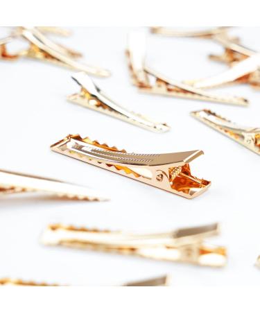 JOYOYO 50 Pcs Small Gold Alligator Clips | 1.75 Inch Metal Crocodile Clips for Kids Hair Accessory DIY Crafts - Buy Online on GoSupps.com