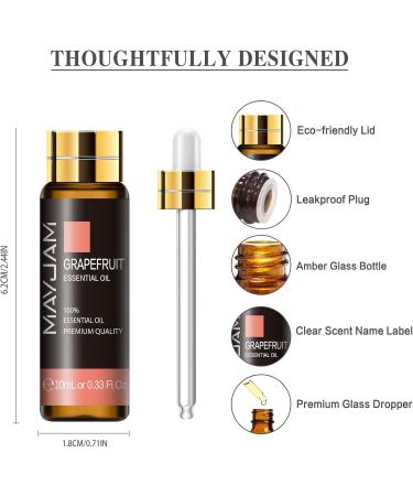 MAYJAM Grapefruit Essential Oil 10ML - Aromatic Oil for Diffuser, Humidifier, DIY Home Projects - 10.00 ml (Pack of 1) - Buy Online on GoSupps.com