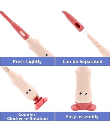 3-in-1 Red Baby Bottle Cleaning Brush Kit - For Bottles, Nipples, and More - Buy Online on GoSupps.com