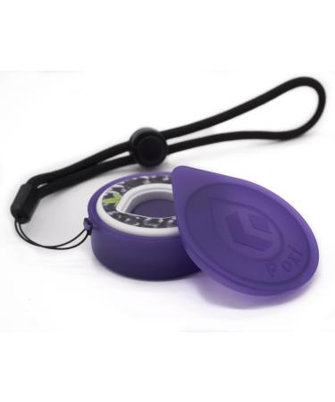 Kumetic Poxi Storage Box suitable for Air up fragrance pod/aroma pod - for airtight storage - protective cover aroma box - with loop - made in germany ... purple