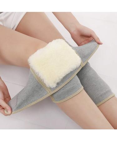 Buy Men's & Women's Cashmere Knee Braces | Thermal Wool Knee Warmers for Cycling Skiing & Running - Grey - Buy Online on GoSupps.com