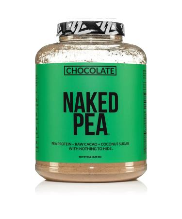 Chocolate Naked Pea Protein - Pea Protein Isolate from North American Farms - 5lb Bulk  Plant Based  Vegetarian & Vegan Protein. Easy to Digest  Non-GMO  Gluten Free  Lactose Free  Soy Free Chocolate 5 Pound (Pack of 1)