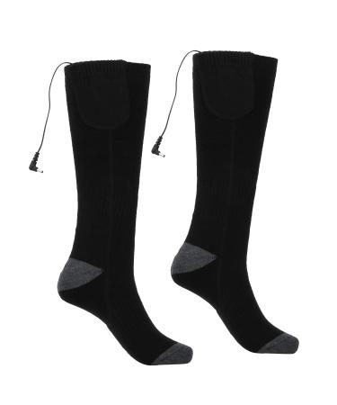 1Pair Smart Heating Stockings Winter Ski Warm Electric Heat Socks - Black - Buy Online on GoSupps.com