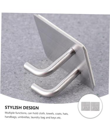 Housoutil 6 Pcs Hangers Clothes Rack Heavy Duty Bike Hooks Towel Hooks No Punching Hooks Metal Bracket - Buy Online on GoSupps.com