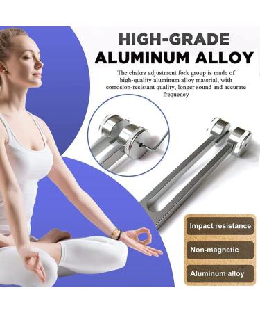 Ocnvlia Tuning Fork Set - 128 Hz 256 Hz 512 Hz | Healing & Sound Therapy for Body Mind & Soul - Buy Online on GoSupps.com