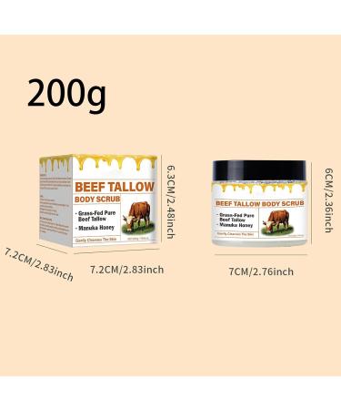  G n rique Body Scrub Skin Exfoliator 200g Natural Brightening Formula with Moisturizing Effect Gentle Cleaning Product for Women Home Travel Daily Skincares Routine 2.76x2.76x2.36 inch - Buy Online on GoSupps.com