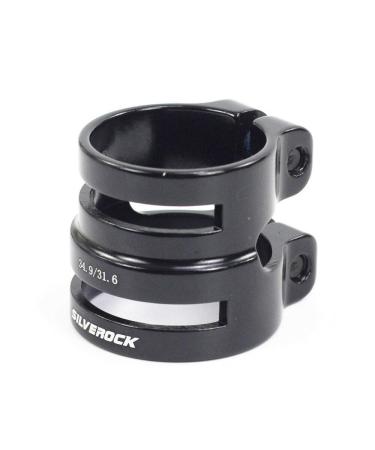 Silverock CNC Dual Size Seatpost Clamp 27.2/31.8mm 31.6/34.9mm for Carbon Post Black 27.2/31.8mm