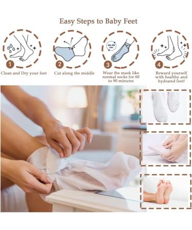 SKINPURE Advanced Exfoliating Foot Mask (Jasmine) Removes Dead Skin Dry Cracked Feet and Calluses - Home Foot Spa Treatment - Best Gift for Women Men - Buy Online on GoSupps.com