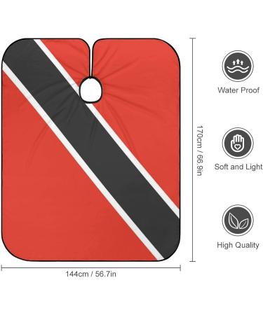 Trinidad and Tobago Flag Hair Cutting Cape Apron | Professional Salon Barber Apron with Snap Closure - International Shipping - Buy Online on GoSupps.com