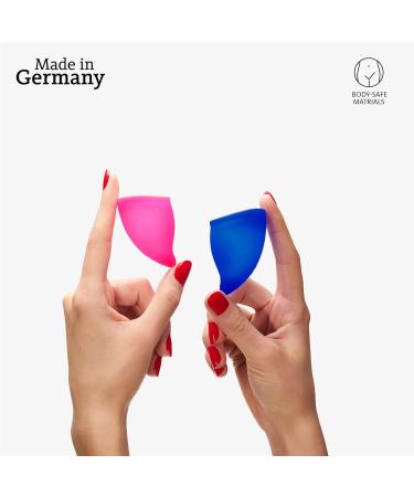 Fun Factory Period Cup Set | 2 Menstrual Cups (Size A+B) | Reusable & Eco-Friendly | 100% Medical Silicone - Multicolor - Buy Online on GoSupps.com