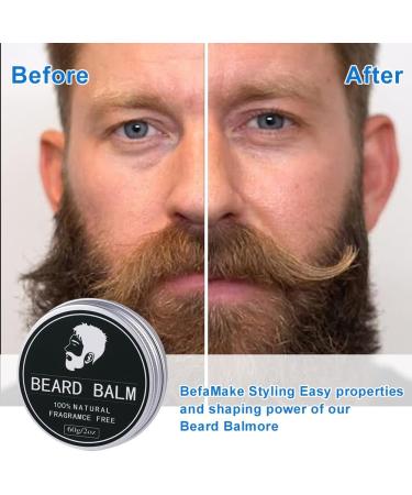 LOPHE Beard Balm for Men Natural Beard Care Blends Organic Beard Oil Leave-In Beard Wax Conditioner Facial Hair Moisturiser for Softening Hair Eliminating Beard Dandruff Healthy Beard Growth(60g) - Buy Online on GoSupps.com
