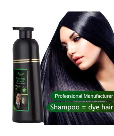 Dye Brown Hair Shampoo - Quick 5-Minute Color for White Grey & Damaged Hair - Lasts Up to 4 Weeks - 400ml - Buy Online on GoSupps.com