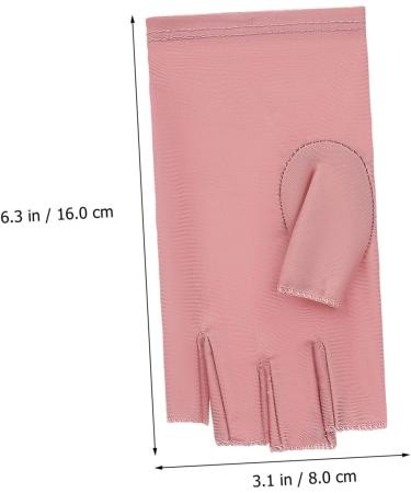 LALADEFIEE 2 Pairs UV Gloves Manicure Gloves Nail Gloves UV Nail Gloves Gloves for Gel Nails Nail Art Supplies Nail Art Accessory Gel Nail Gloves Fingerless Gloves - Buy Online on GoSupps.com