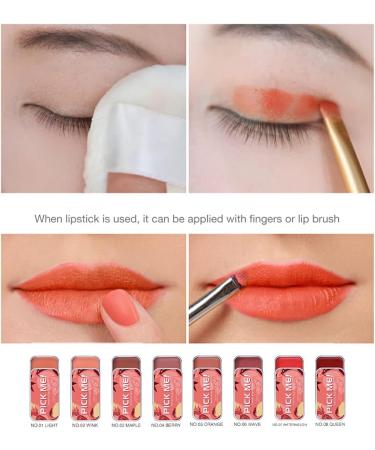 miduoidn 10g Matte Blush Long Lasting Make Up Natural 3 in 1 Blusher Eyeshadow Lipstick Pocket Eyes Lips Cosmetics Accessories Type 5 - Buy Online on GoSupps.com