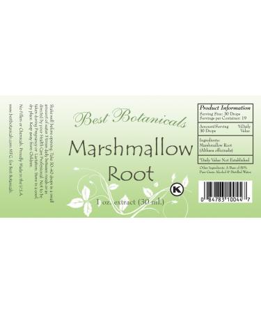 Best Botanicals Marshmallow Root Extract - 1 oz | Pure and Natural - Buy Online on GoSupps.com