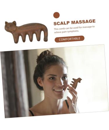 Beaupretty 1st Kitten Gr ner Sandelwood Comb - Face & Scalp Massage Brush for Ultimate Relaxation | International Shipping Available - Buy Online on GoSupps.com