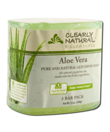 Clearly Natural Glycerine Soap Aloe Vera - 3 Bars