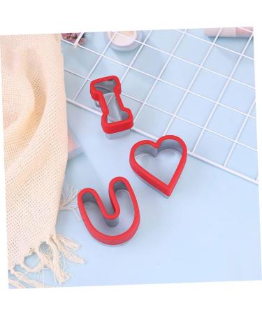 PRETYZOOM DIY Cookie Mold 3pcs Valentine's Day Stencils Cake Molds Festival Cake Baking Molds Cookie Mold Die Bread Baking Mold - Buy Online on GoSupps.com