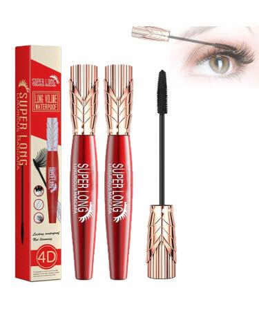 Yanquina Super Long Mascara Yanquina Mascara Yanquina 4d Mascara 4D Waterproof And Sweat Super Long Luxurious Mascara Lash Extension Mascara. (2PC one size) 2pc 1 ml (Pack of 1)