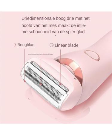 Bikini Trimmer Painless Hair Remover for WomenWet & Shavers for Women 2 in 1 Travel Arm Hair Trimmer for Women for Eyebrows Lips Face Legs Body Pink - Buy Online on GoSupps.com
