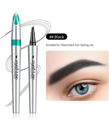 Eyebrow Pencil Eyebrow Microblading Pencil - Liquid Waterproof Eyebrow Pencil - Eye Makeup Eyebrow Pencil Micro Four Point Eyebrow Pencil - Natural Eyebrow Makeup (Black color) - Buy Online on GoSupps.com