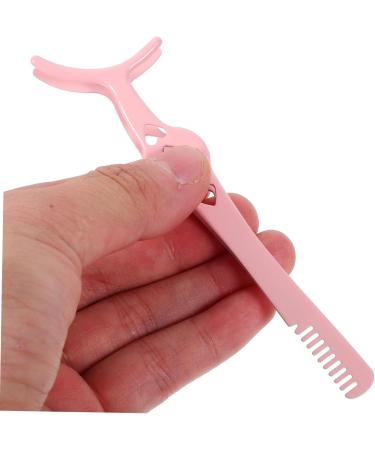 FRCOLOR 3pcs Eyelash Curler Set - Stainless Steel Eyelash Tweezer & Comb - Pink Beauty Tools for Women - Buy Online on GoSupps.com