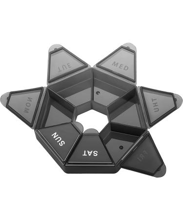 Ponpon 8pcs 7-Sided Pill Holder Box - Portable Vitamin & Medicine Organizer in 8 Colors - Buy Online on GoSupps.com