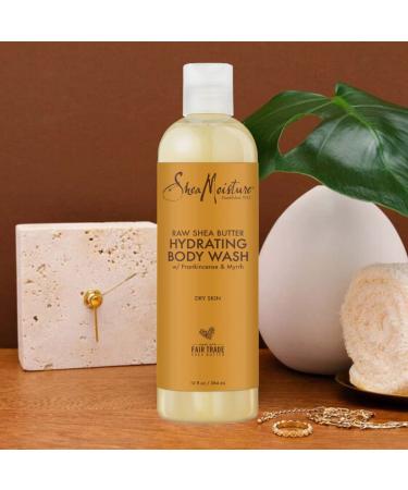 Shea Moisture Raw Shea Butter Hydrating Body Wash with Coconut Oil & Vitamin E - Pack of 2, 13 Fl Oz Ea | Frankincense Myrhh Coconut - Buy Online on GoSupps.com