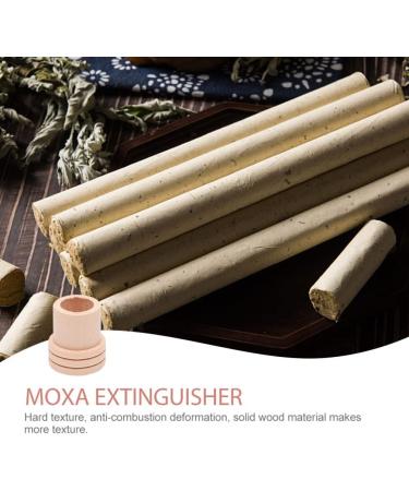 Minkissy 20-Piece Moxa Rollstock Holder Set | Fire Extinguisher Wood Moxa Stripes & Burner Lid for Moxibustion | Health & Maintenance Solutions - Buy Online on GoSupps.com